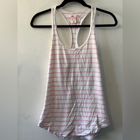 Victoria's Secret Pink and White Striped Pajama Set - Picture 1 of 4